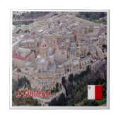Carreau zMT009 MDINA SkyLine, Malte, (Devant)