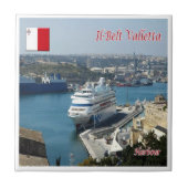 Carreau zMT014 IL BELT Harbour VALLETTA, Malte, (Devant)