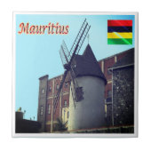 Carreau zMU019 MAURITIUS, Windmill, Afrique, (Devant)