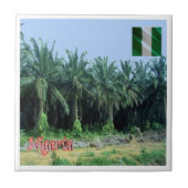 Carreau zNG009 NIGERIA, Palmiers, Afrique, (Devant)