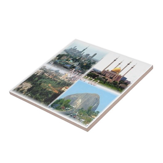 Carreau zNG012 NIGERIA, Mosaïque, Afrique, (Côté)