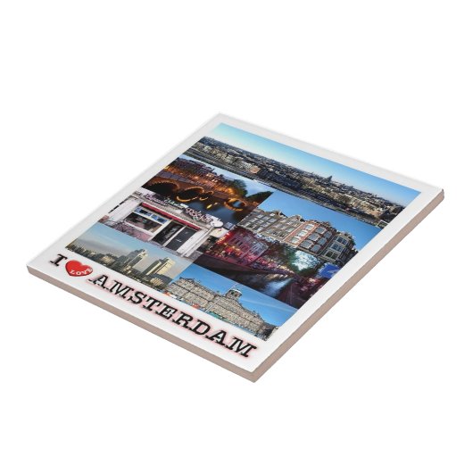 Carreau zNL012 AMSTERDAM "I Love", (Côté)