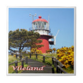 Carreau zNL021 Phare de VLIELAND, îles frisonnes néerlanda (Devant)
