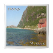 Carreau zNO076 Plage de BODØ Mjelle, Norvège, Europe, (Devant)