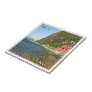 Carreau zNO076 Plage de BODØ Mjelle, Norvège, Europe,