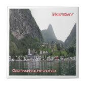 Carreau zNO120 GEIRANGERFJORD panorama, Norvège, (Devant)