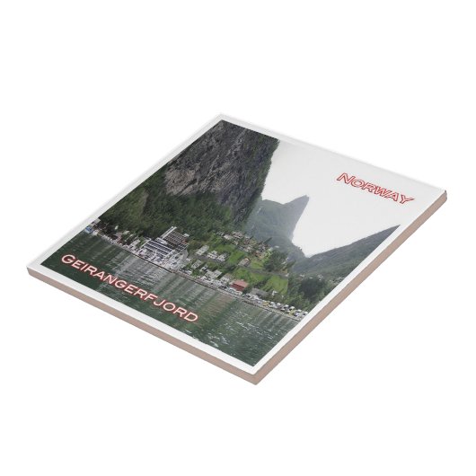 Carreau zNO120 GEIRANGERFJORD panorama, Norvège, (Côté)