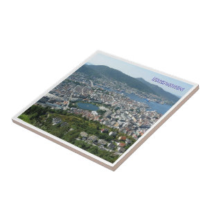 Carreau zNO127 Panorama BERGEN, Norvège,