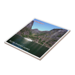 Carreau zNO131 AURLANDSFJORD, yacht royal Skjerda, Norvège