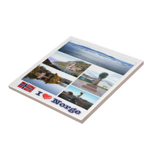 Carreau zNO171 NORGE "I Love", Norvège,