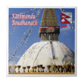 Carreau zNP005 Boudhanath KATHMANDU Népal, Asie, (Devant)