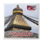Carreau zNP014 BOUDHANATH STUPA, Katmandou, Népal, (Devant)