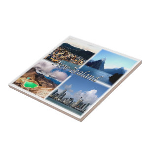 Carreau zNZ005 NOUVELLE-ZÉLANDE, Mosaïque, Océanie,