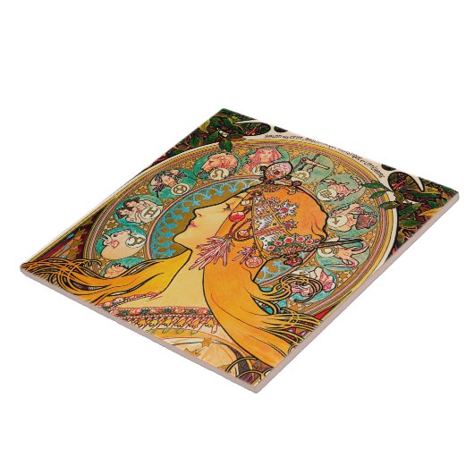 Carreau Zodiac, Mucha (Côté)