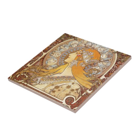 Carreau Zodiac par Alphonse Mucha (Côté)