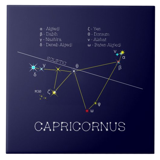 Carreau Zodiaque Capricornus (Devant)