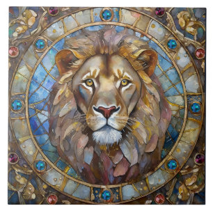 Carreau Zodiaque - Lion le Lion
