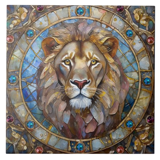 Carreau Zodiaque - Lion le Lion (Devant)