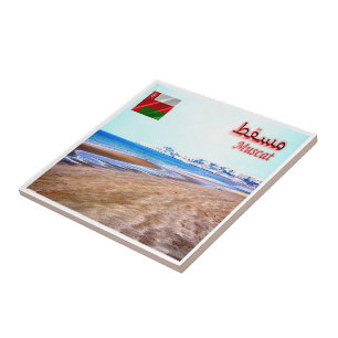 Carreau zOM004 plage de MASCATE, Oman, Asie,