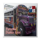 Carreau zPA009 PANAMA, Red Devil Public Transport, (Devant)