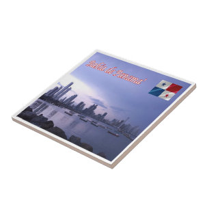 Carreau zPA010 PANAMA Bay à Night, Amérique,