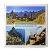 Carreau zPE005 MACHU PICCHU, Mosaic, Pérou, Amérique, (Devant)