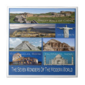 Carreau zPE006 Les sept merveilles du monde, (Devant)