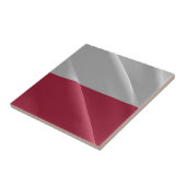 Carreau zPL002 POLONAIS agitant FLAG POLAND, Europe, (Côté)