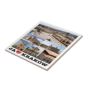 Carreau zPL020 KRAKÓW "I Love", Pologne, Europe.