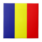 Carreau zRO001 ROUMANIE, DRAPEAU ROUMAIN, (Devant)