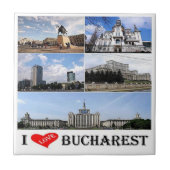 Carreau zRO010 BUCHAREST "I Love", Roumanie, Europe, (Devant)