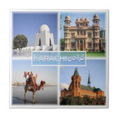 Carreau zSA007 KARACHI, Arabie saoudite, Asie, (Devant)