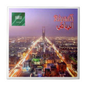 Carreau zSA019 panorama de RIYADH, Arabie saoudite, (Devant)