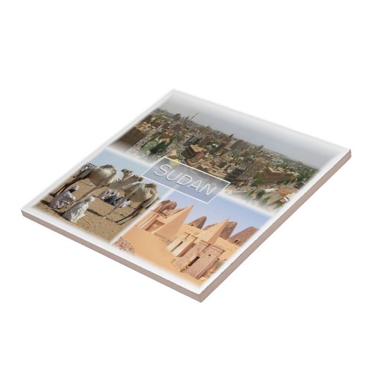 Carreau zSD008 KHARTOUM, Mosaic, Soudan, Afrique, (Côté)