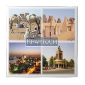 Carreau zSD009 KHARTOUM, Soudan, Mosaïque, Afrique, (Devant)