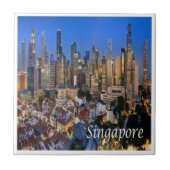 Carreau zSG006 SINGAPOUR panorama LION CITY, Asie, (Devant)