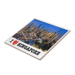 Carreau zSG010 LION CITY i love SINGAPOUR, Asie,