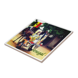 Carreau zSN003 SÉNÉGAL, Buggy Taxi, Afrique,