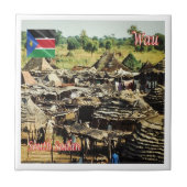 Carreau zSS005 WAU, Huts à l'extérieur, Soudan du Sud, Afr (Devant)