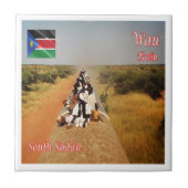 Carreau zSS006 UEO, Soudan du Sud, Afrique, (Devant)