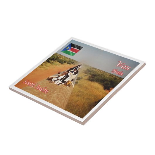 Carreau zSS006 UEO, Soudan du Sud, Afrique, (Côté)