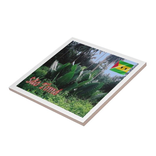Carreau zST004 SAO TOME, Afrique, (Côté)