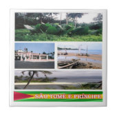 Carreau zST007 SAO TOME' et PRINCIPE, Mosaïque, (Devant)