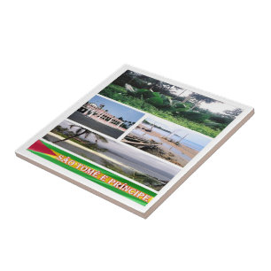 Carreau zST007 SAO TOME' et PRINCIPE, Mosaïque,