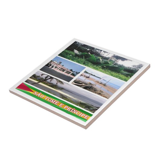 Carreau zST007 SAO TOME' et PRINCIPE, Mosaïque, (Côté)