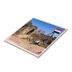 Carreau zSY012 BOSRA, Ruines romaines, Syrie,