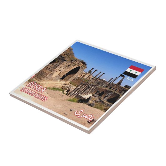 Carreau zSY012 BOSRA, Ruines romaines, Syrie, (Côté)