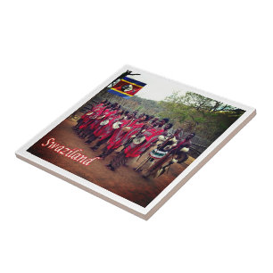 Carreau zSZ006 SWAZILAND, peuple swazi, Afrique,