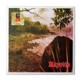 Carreau zT003 MAYOTTE, plage, Afrique, (Devant)