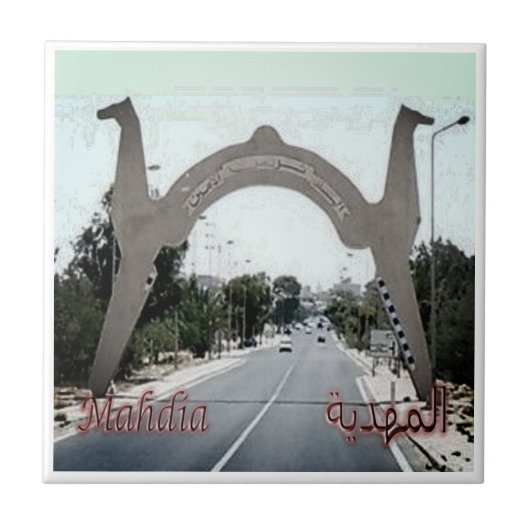 Carreau zTN008 MAHDIA, Entrée dans la ville, Tunisie, (Devant)